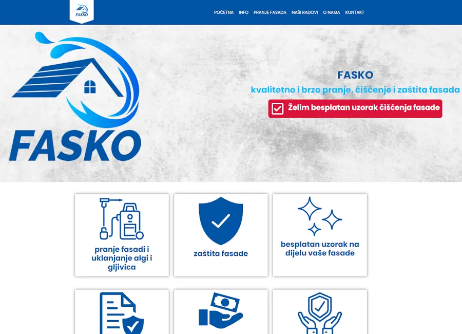 Fasko, obrt za čišćenje i pranje fasada